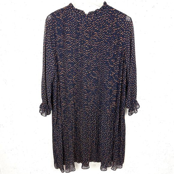 Anthropologie Seen Worn Kept Vega Pleated Star Print Illusion Sleeve Size 6 - Picture 3 of 16